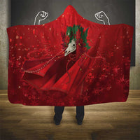 Merry Creepmas Mari Lwyd Hooded Blanket Folklore Ghost Horse Christmas - Wonder Print Shop