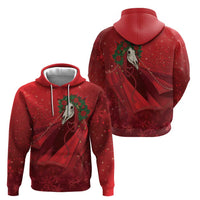 Merry Creepmas Mari Lwyd Hoodie Folklore Ghost Horse Christmas - Wonder Print Shop