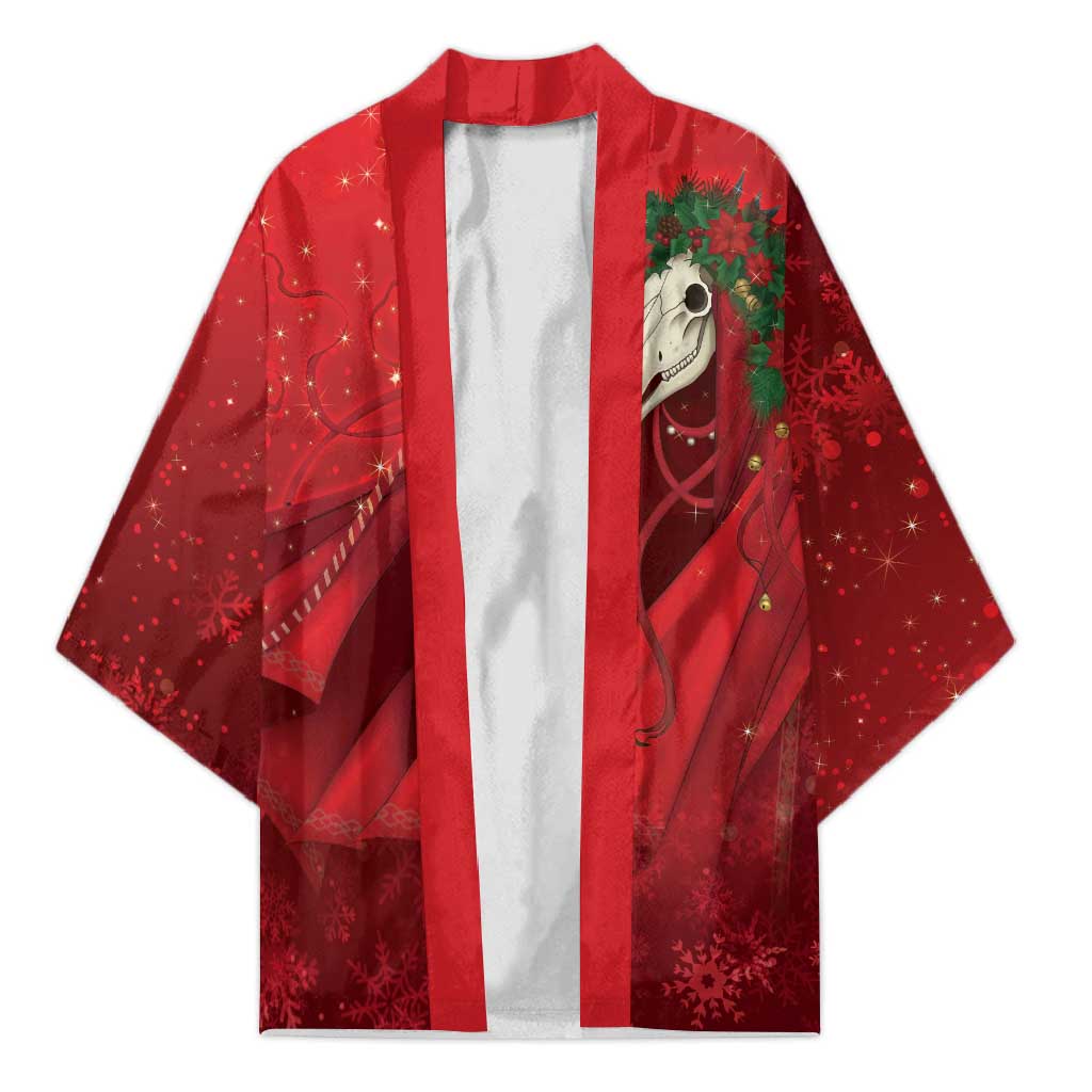 Merry Creepmas Mari Lwyd Kimono Folklore Ghost Horse Christmas - Wonder Print Shop