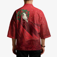 Merry Creepmas Mari Lwyd Kimono Folklore Ghost Horse Christmas - Wonder Print Shop