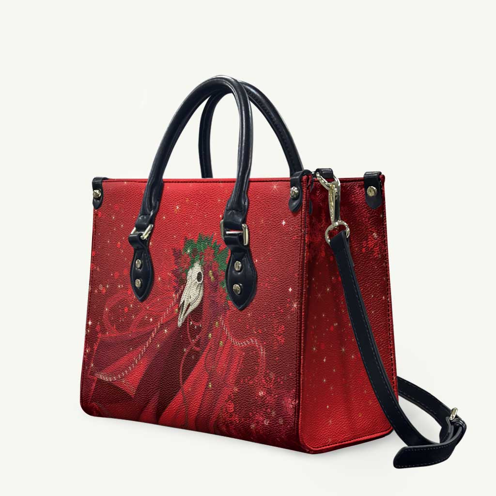 Merry Creepmas Mari Lwyd Leather Bag Folklore Ghost Horse Christmas - Wonder Print Shop