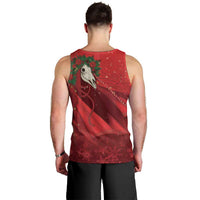 Merry Creepmas Mari Lwyd Men Tank Top Folklore Ghost Horse Christmas - Wonder Print Shop