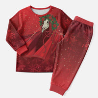 Merry Creepmas Mari Lwyd Christmas Pajama Set Folklore Ghost Horse Christmas - Wonder Print Shop