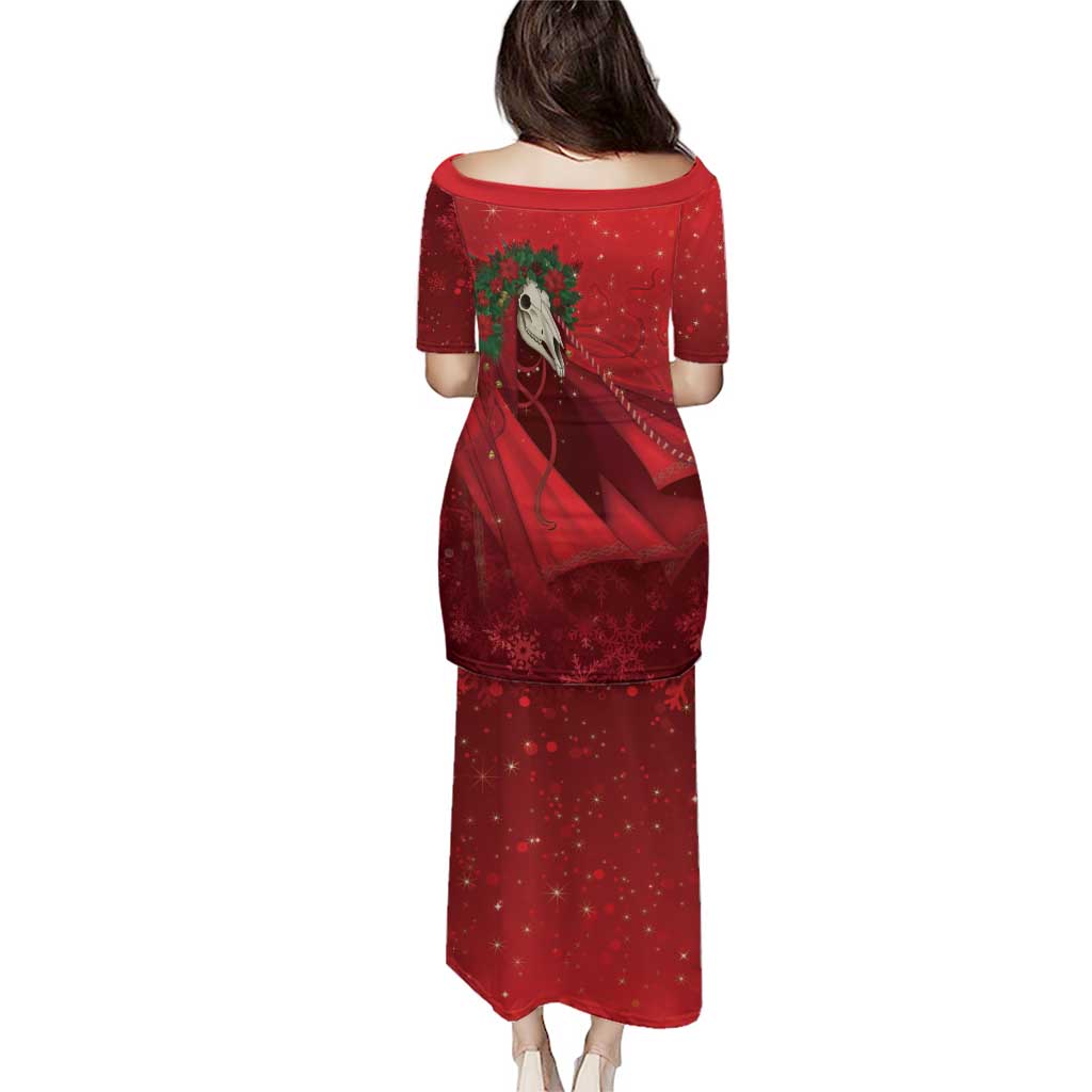 Merry Creepmas Mari Lwyd Puletasi Folklore Ghost Horse Christmas - Wonder Print Shop