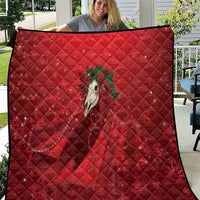 Merry Creepmas Mari Lwyd Quilt Folklore Ghost Horse Christmas - Wonder Print Shop