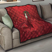 Merry Creepmas Mari Lwyd Quilt Folklore Ghost Horse Christmas - Wonder Print Shop