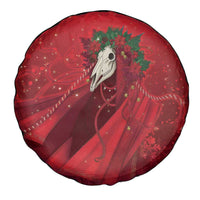 Merry Creepmas Mari Lwyd Spare Tire Cover Folklore Ghost Horse Christmas - Wonder Print Shop
