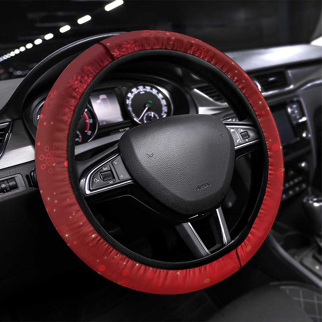 Merry Creepmas Mari Lwyd Steering Wheel Cover Folklore Ghost Horse Christmas - Wonder Print Shop