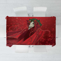 Merry Creepmas Mari Lwyd Tablecloth Folklore Ghost Horse Christmas - Wonder Print Shop