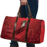 Merry Creepmas Mari Lwyd Travel Bag Folklore Ghost Horse Christmas - Wonder Print Shop