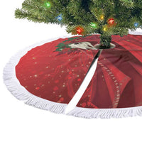 Merry Creepmas Mari Lwyd Tree Skirt Folklore Ghost Horse Christmas - Wonder Print Shop