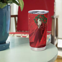 Merry Creepmas Mari Lwyd Tumbler Cup Folklore Ghost Horse Christmas - Wonder Print Shop