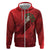 Merry Creepmas Mari Lwyd Zip Hoodie Folklore Ghost Horse Christmas - Wonder Print Shop