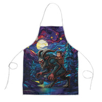 Stained Glass Krampus Apron Gothic Christmas Myth - Wonder Print Shop