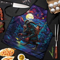 Stained Glass Krampus Apron Gothic Christmas Myth - Wonder Print Shop