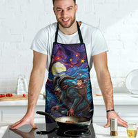 Stained Glass Krampus Apron Gothic Christmas Myth - Wonder Print Shop