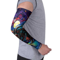 Stained Glass Krampus Arm Sleeves Gothic Christmas Myth - Wonder Print Shop