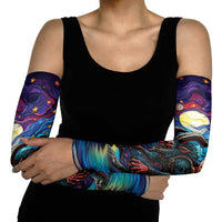 Stained Glass Krampus Arm Sleeves Gothic Christmas Myth - Wonder Print Shop