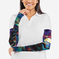 Stained Glass Krampus Arm Sleeves Gothic Christmas Myth - Wonder Print Shop