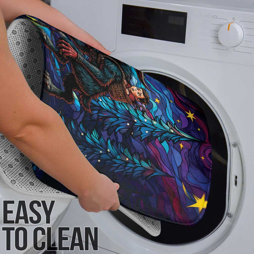 Stained Glass Krampus Bathroom Set Gothic Christmas Myth - Wonder Print Shop