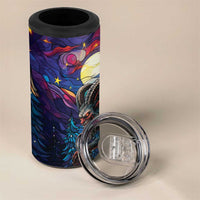 Stained Glass Krampus 4 in 1 Can Cooler Tumbler Gothic Christmas Myth - Wonder Print Shop