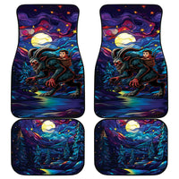 Stained Glass Krampus Car Mats Gothic Christmas Myth - Wonder Print Shop