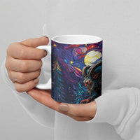 Stained Glass Krampus Ceramic Mug Gothic Christmas Myth - Wonder Print Shop
