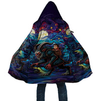 Stained Glass Krampus Cloak Gothic Christmas Myth - Wonder Print Shop