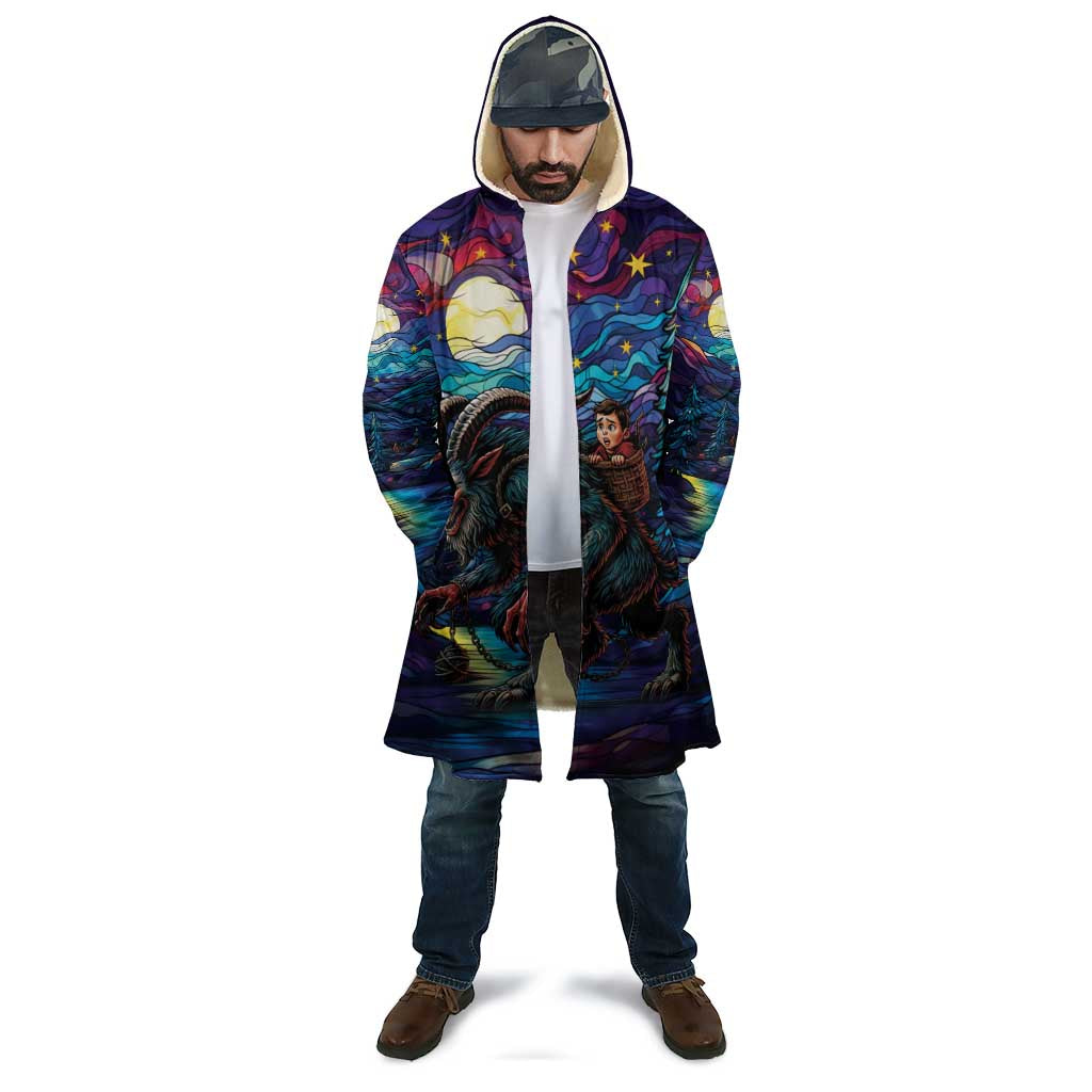 Stained Glass Krampus Cloak Gothic Christmas Myth - Wonder Print Shop