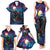 Stained Glass Krampus Family Matching Tank Maxi Dress and Hawaiian Shirt Gothic Christmas Myth - Wonder Print Shop