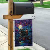 Stained Glass Krampus Garden Flag Gothic Christmas Myth - Wonder Print Shop