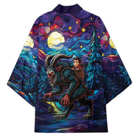 Stained Glass Krampus Kimono Gothic Christmas Myth - Wonder Print Shop