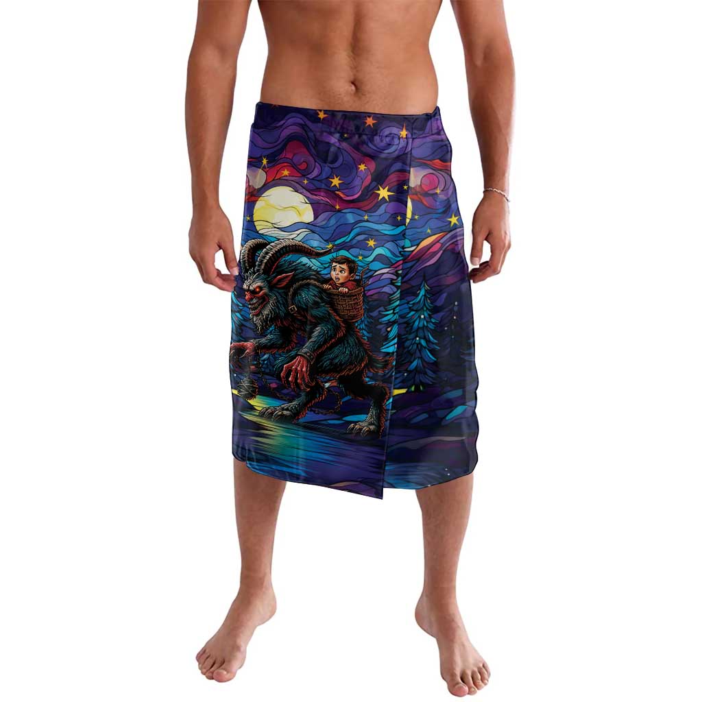 Stained Glass Krampus Lavalava Gothic Christmas Myth - Wonder Print Shop