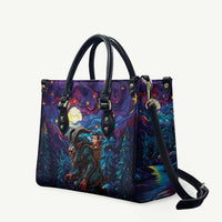 Stained Glass Krampus Leather Bag Gothic Christmas Myth - Wonder Print Shop