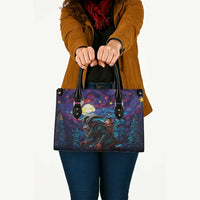 Stained Glass Krampus Leather Bag Gothic Christmas Myth - Wonder Print Shop