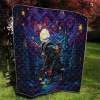 Stained Glass Krampus Quilt Gothic Christmas Myth - Wonder Print Shop