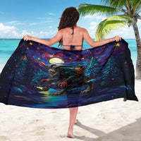 Stained Glass Krampus Sarong Gothic Christmas Myth - Wonder Print Shop