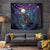 Stained Glass Krampus Tapestry Gothic Christmas Myth - Wonder Print Shop