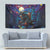 Stained Glass Krampus Tapestry Gothic Christmas Myth - Wonder Print Shop