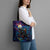 Stained Glass Krampus Tote Bag Gothic Christmas Myth - Wonder Print Shop