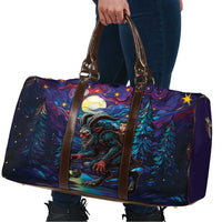 Stained Glass Krampus Travel Bag Gothic Christmas Myth - Wonder Print Shop