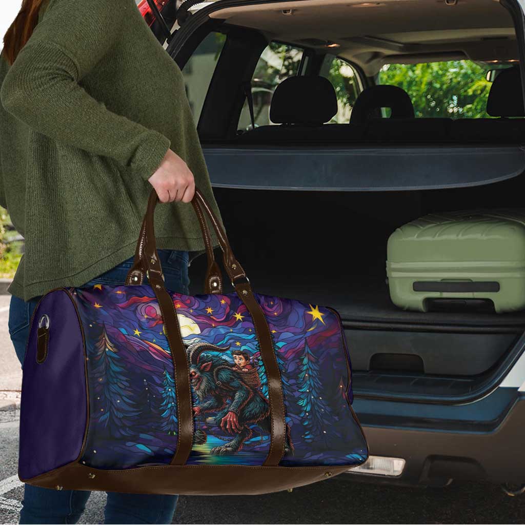 Stained Glass Krampus Travel Bag Gothic Christmas Myth - Wonder Print Shop