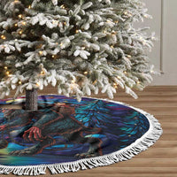 Stained Glass Krampus Tree Skirt Gothic Christmas Myth - Wonder Print Shop