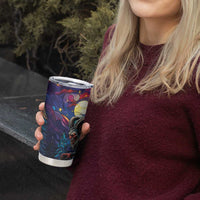 Stained Glass Krampus Tumbler Cup Gothic Christmas Myth - Wonder Print Shop