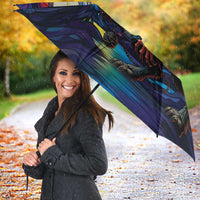 Stained Glass Krampus Umbrella Gothic Christmas Myth - Wonder Print Shop