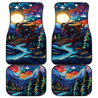 Stained Glass Krampus Car Mats Folklore Horror Art - Wonder Print Shop