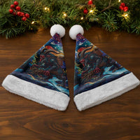 Stained Glass Krampus Christmas Santa Hat Folklore Horror Art - Wonder Print Shop