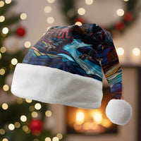 Stained Glass Krampus Christmas Santa Hat Folklore Horror Art - Wonder Print Shop