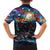 Stained Glass Krampus Family Matching Long Sleeve Bodycon Dress and Hawaiian Shirt Folklore Horror Art - Wonder Print Shop