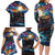 Stained Glass Krampus Family Matching Long Sleeve Bodycon Dress and Hawaiian Shirt Folklore Horror Art - Wonder Print Shop